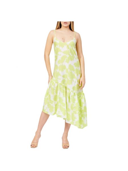 Sukienka midi bez rękawów Armani Exchange zielona