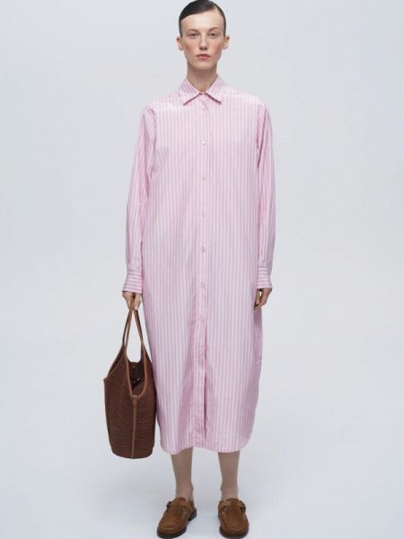 Платье-рубашка Forte Forte розовое