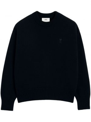 Sweter Ami Paris czarny