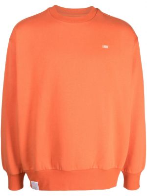 Raštuotas džemperis apvaliu kaklu Izzue oranžinė