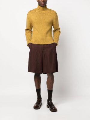 Sweter chunky Jil Sander żółty