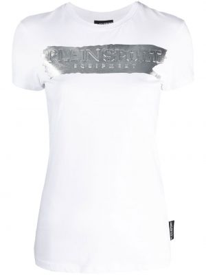 T-shirt con stampa Plein Sport bianco
