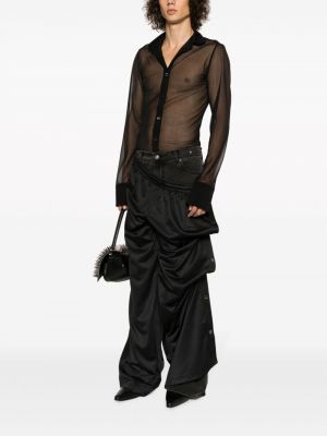 Haftowane spodnie relaxed fit Y/project czarne
