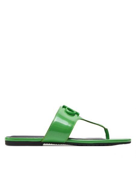 Классические сандалии без каблука Calvin Klein Jeans зеленые