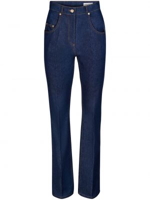 Kõrge vöökohaga sirged teksapüksid Nina Ricci sinine