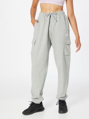 Kargo hlače iz flisa Nike Sportswear siva