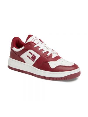 Sneakers di pelle Tommy Jeans rosso