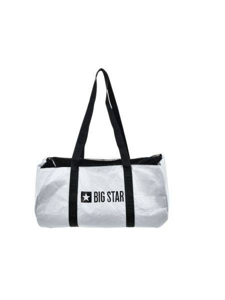 Τσάντα ταξιδιού με μοτίβο αστέρια γυμναστηρίου Big Star Shoes λευκό
