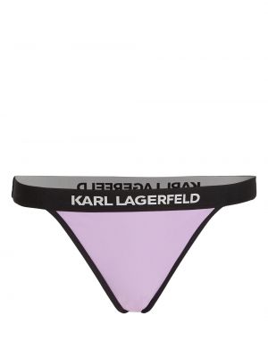 Компект бикини с принт Karl Lagerfeld виолетово