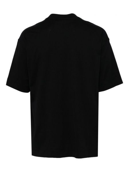 T-shirt aus baumwoll mit print Emporio Armani schwarz