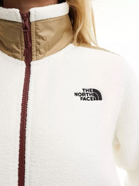 Флисовая куртка на молнии The North Face бежевая