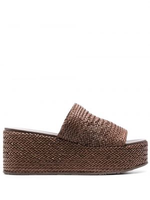 Kile plattform sandaler Casadei brun