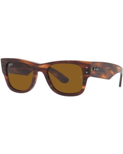 Dryžuotos akiniai nuo saulės Ray-ban ruda