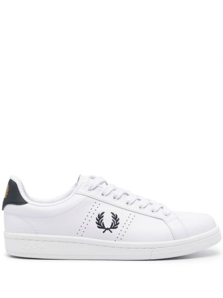 Læder sneakers Fred Perry hvid