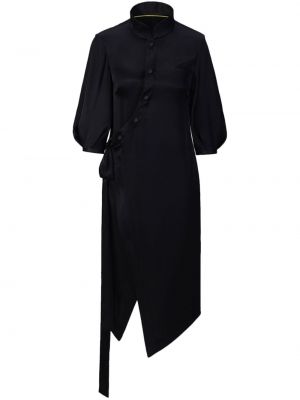 Svilena obleka Shanghai Tang črna