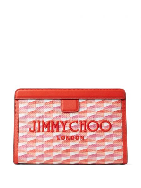 Geantă plic Jimmy Choo roșu