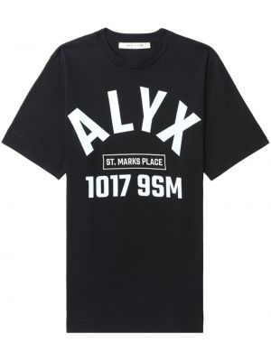 Памучна тениска с принт 1017 Alyx 9sm черно