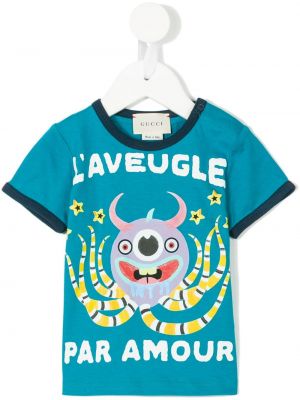 T-shirt for piger Gucci Kids blå