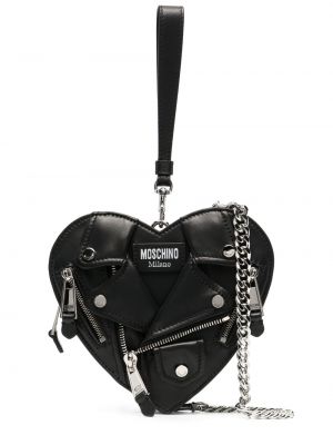 Crossbody torbica z vzorcem srca Moschino