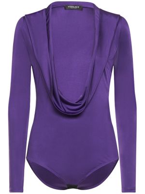 Drapēts krekls ar kapuci topi Versace