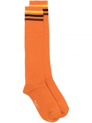 Chaussettes à rayures Marni orange