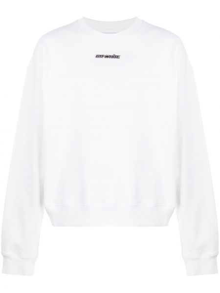 Rund hals sweatshirt Off-white hvit