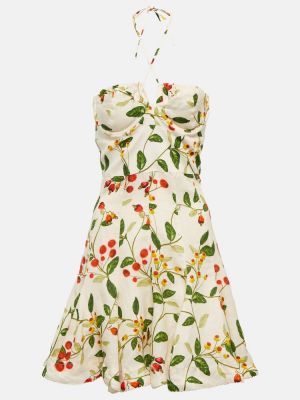 Lanena haljina s cvjetnim printom Agua By Agua Bendita