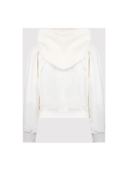 Sudadera con capucha con bordado de algodón Patou blanco