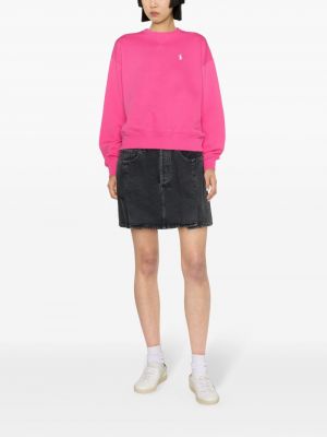 Džersis siuvinėtas džemperis Polo Ralph Lauren rožinė