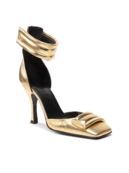 Nizki čevlji z zvezdico Patrizia Pepe zlata