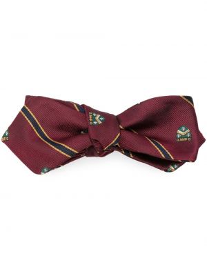 Jedwabny krawat z kokardką Polo Ralph Lauren czerwony