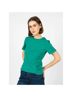 Camiseta ajustada de cuello redondo Silvian Heach verde