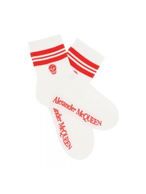 Calcetines deportivos a rayas Alexander Mcqueen blanco