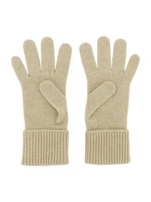 Rękawiczki z kaszmiru Burberry zielone