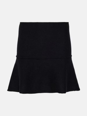 Mini spódniczka z kaszmiru Lisa Yang czarna
