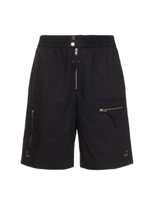 Shorts en coton Marant noir