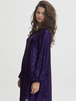 Коктейльное платье Ichi фиолетовое