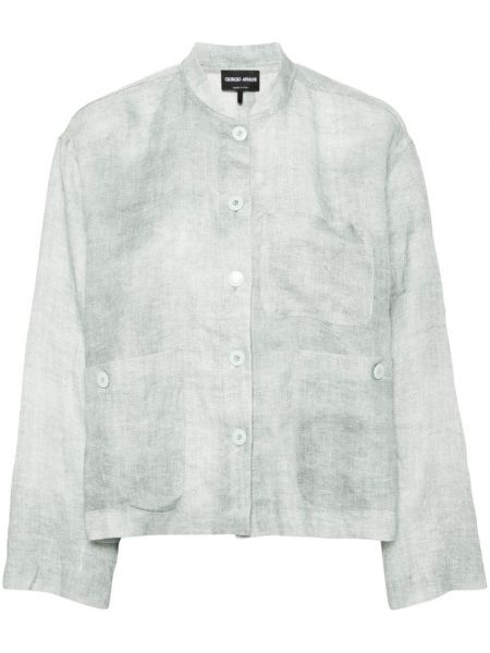 Lininė marškiniai Giorgio Armani