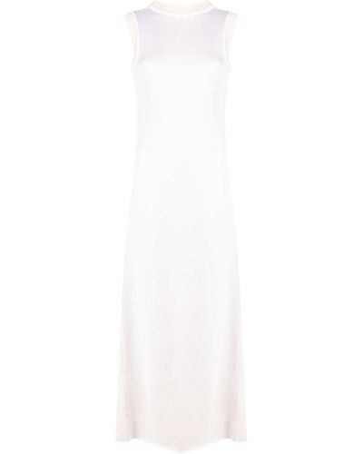 Αμάνικο φόρεμα Jil Sander λευκό