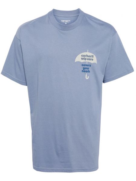 T-shirt mit print Carhartt Wip blau