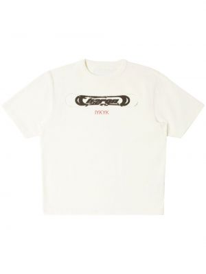 Βαμβακερή μπλούζα με σχέδιο Heron Preston λευκό