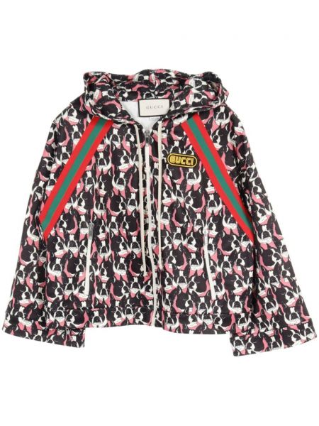Pamučna hoodie s kapuljačom Gucci Pre-owned ružičasta