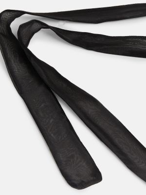 Virágos selyem nyaklánc Nina Ricci fekete