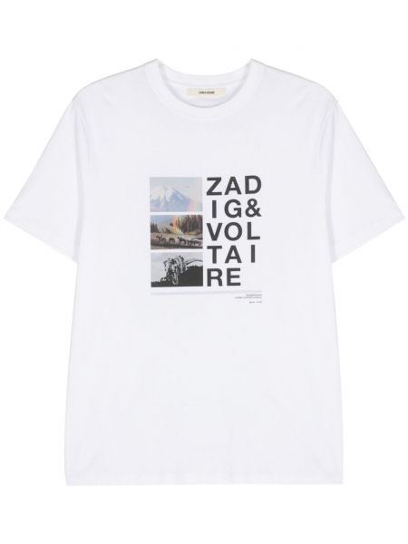 Тениска с принт Zadig&voltaire бяло