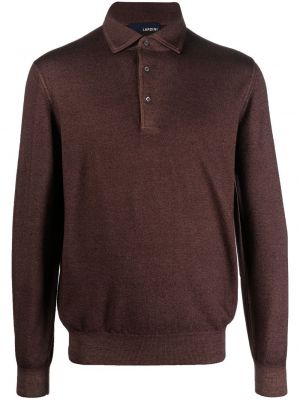Vilnonis polo marškinėliai Lardini ruda