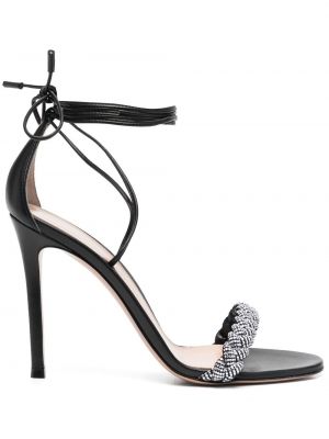 Sandale mit kristallen Gianvito Rossi schwarz