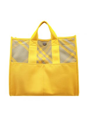 Żółta torba na ramię Burberry