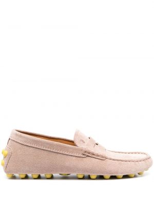 Semišové loafers Tod's béžové