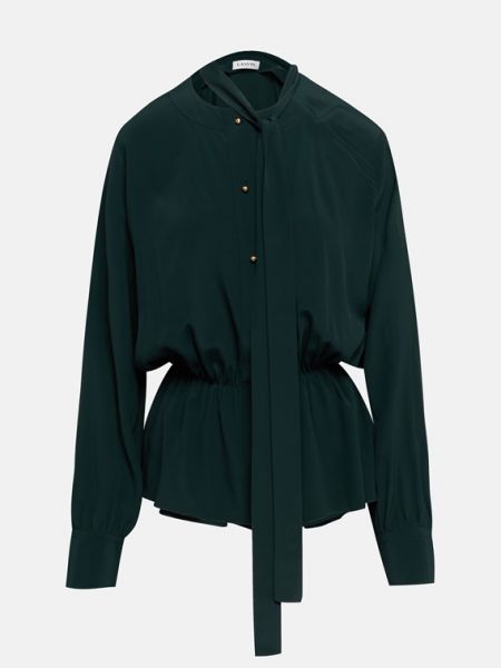 Деловая блузка Lanvin, темно-зеленый