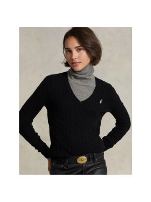 Jersey de lana de cachemir de tela jersey Polo Ralph Lauren negro